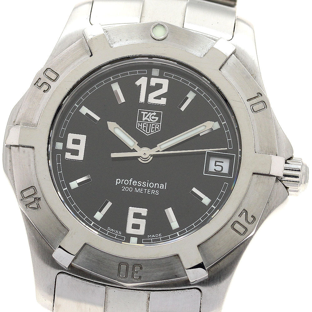 TAG HEUER 2000 Exclusive WN1110-0 Date Black Dial Quartz Men's Watch_889320