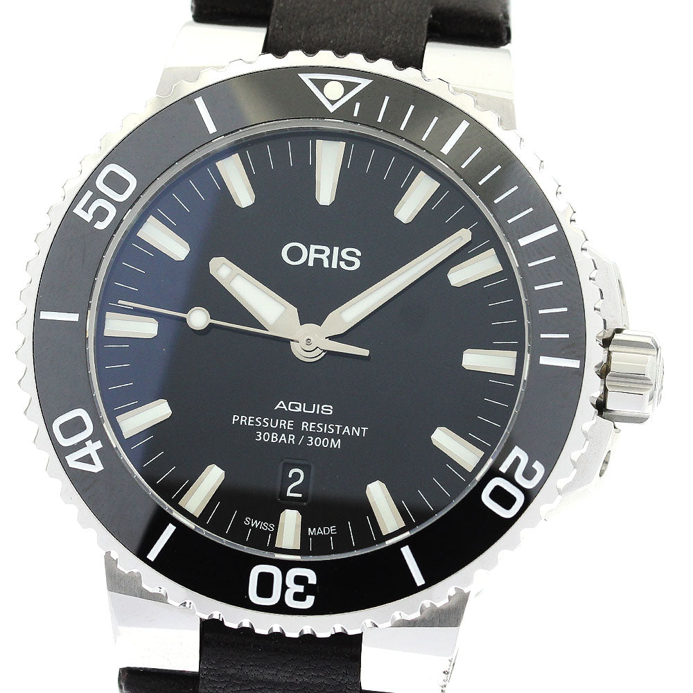 ORIS Aquis 01 733 7730 4134 Date black Dial Automatic Men's Watch_889328