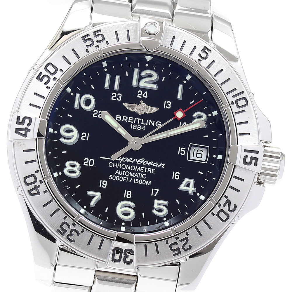 BREITLING Super Ocean A17360 Date black Dial Automatic Men's Watch_889384