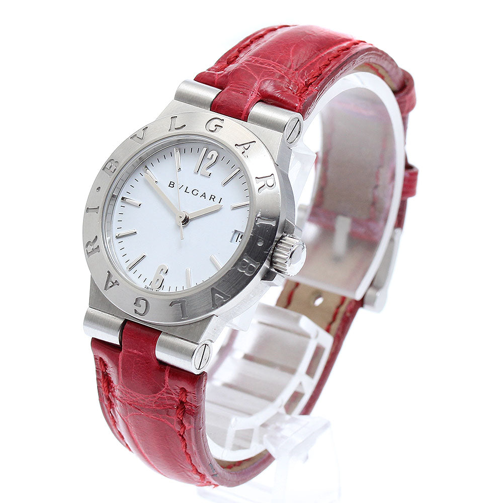 BVLGARI Diagono LCV29S Date white Dial Quartz Ladies Watch_889404