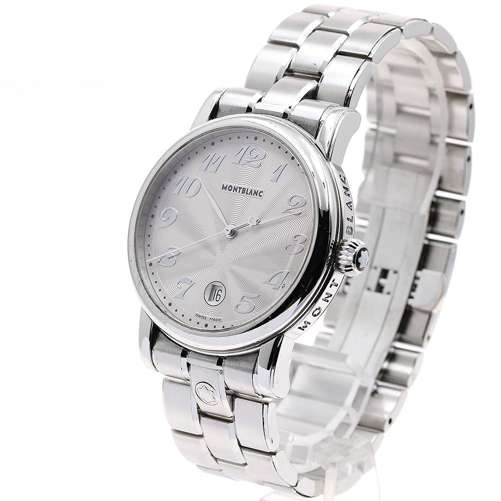MONTBLANC Meisterstück 7072 Date Silver Dial Quartz Men's Watch_889407