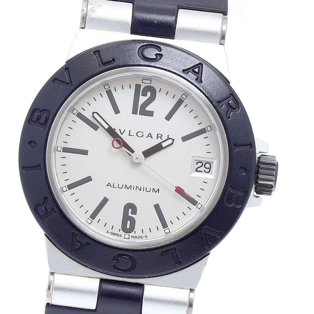 BVLGARI aluminum AL32TA JAL limited Silver Dial Quartz Boy's Watch_889409