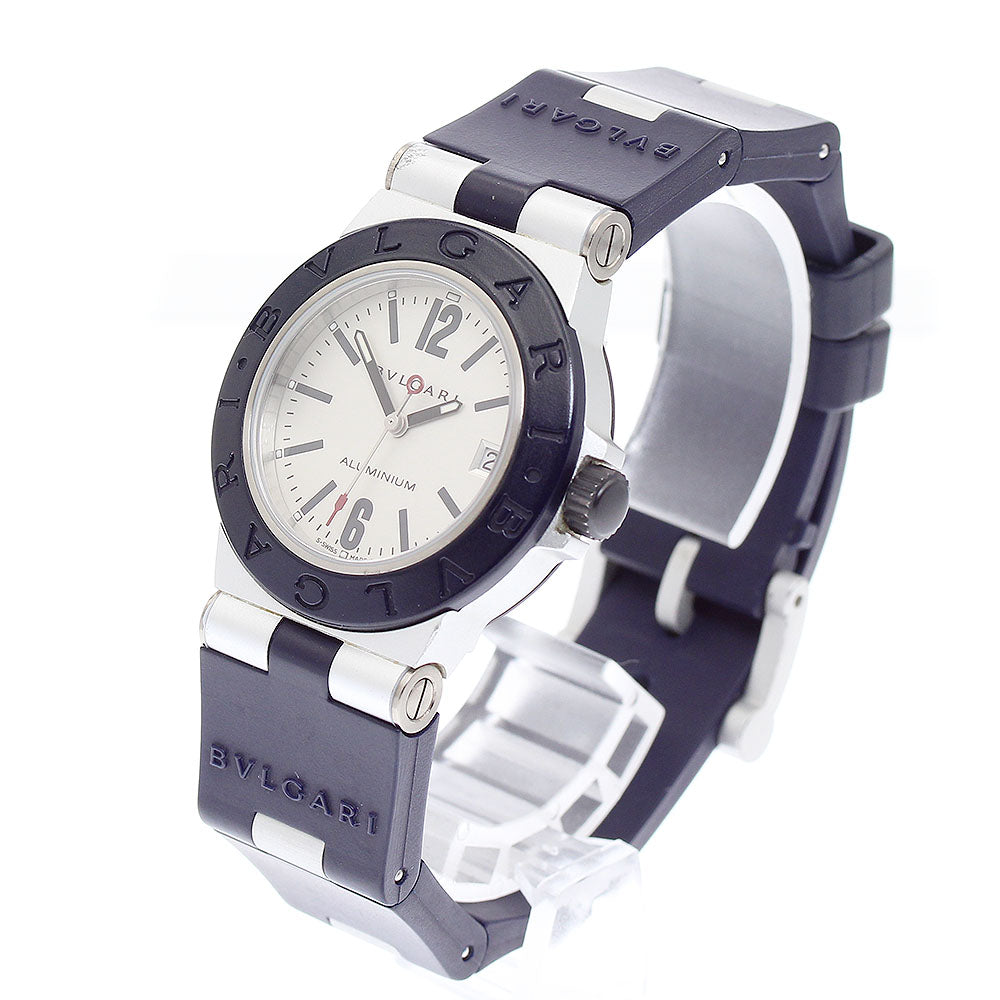 BVLGARI aluminum AL32TA JAL limited Silver Dial Quartz Boy's Watch_889409