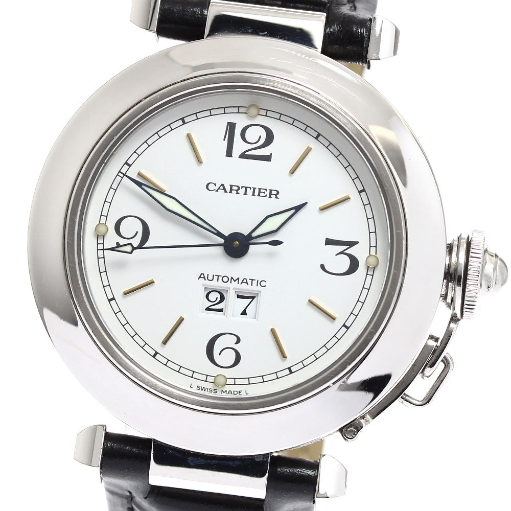 CARTIER Pasha C W31044M7 Big date white Dial Automatic Men's Watch_889414