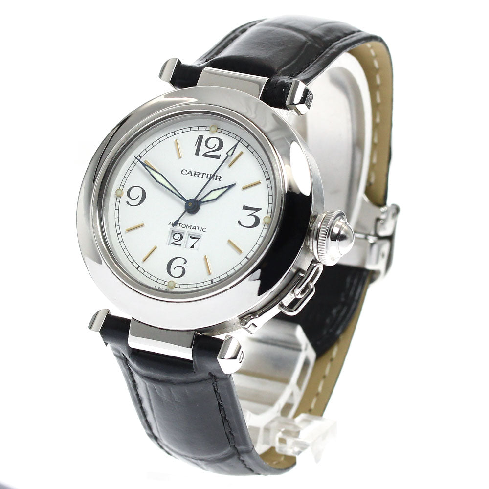 CARTIER Pasha C W31044M7 Big date white Dial Automatic Men's Watch_889414