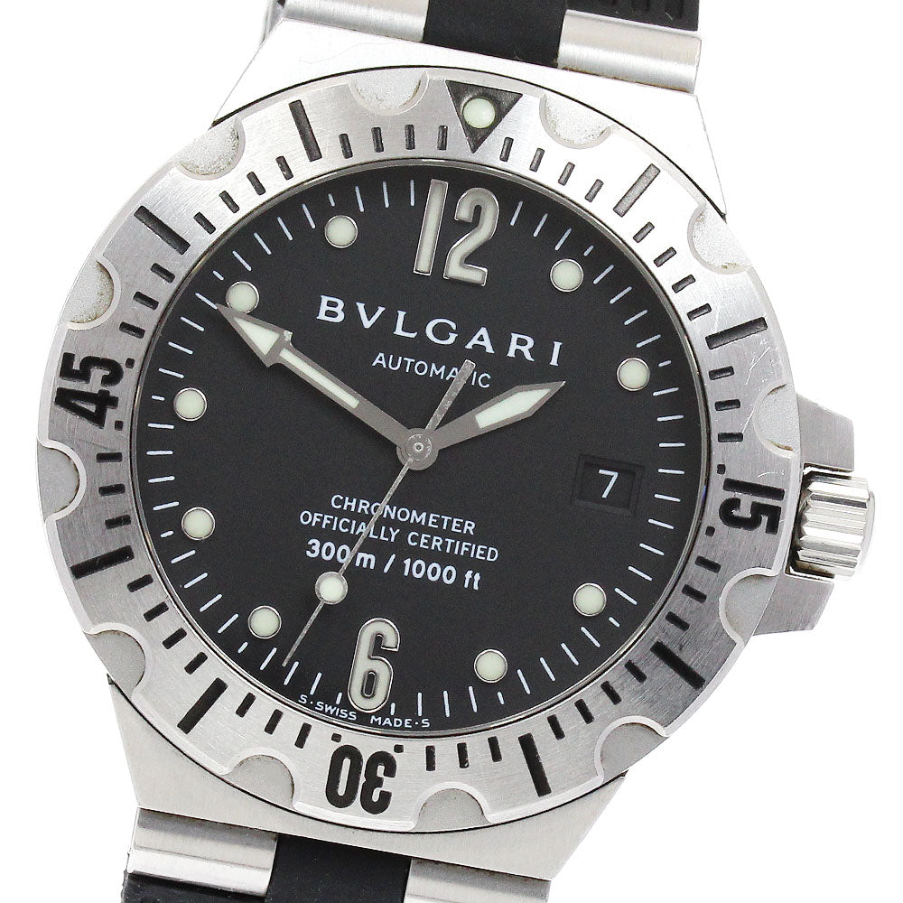BVLGARI Diagono Scuba SD40S Date black Dial Automatic Men's Watch_889415