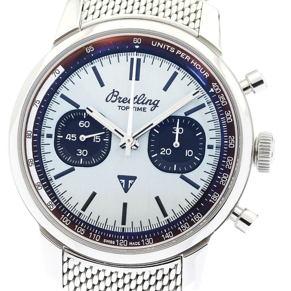 BREITLING Top time AB0176 Chronograph Ice blue Dial Automatic Men's Watch_889422