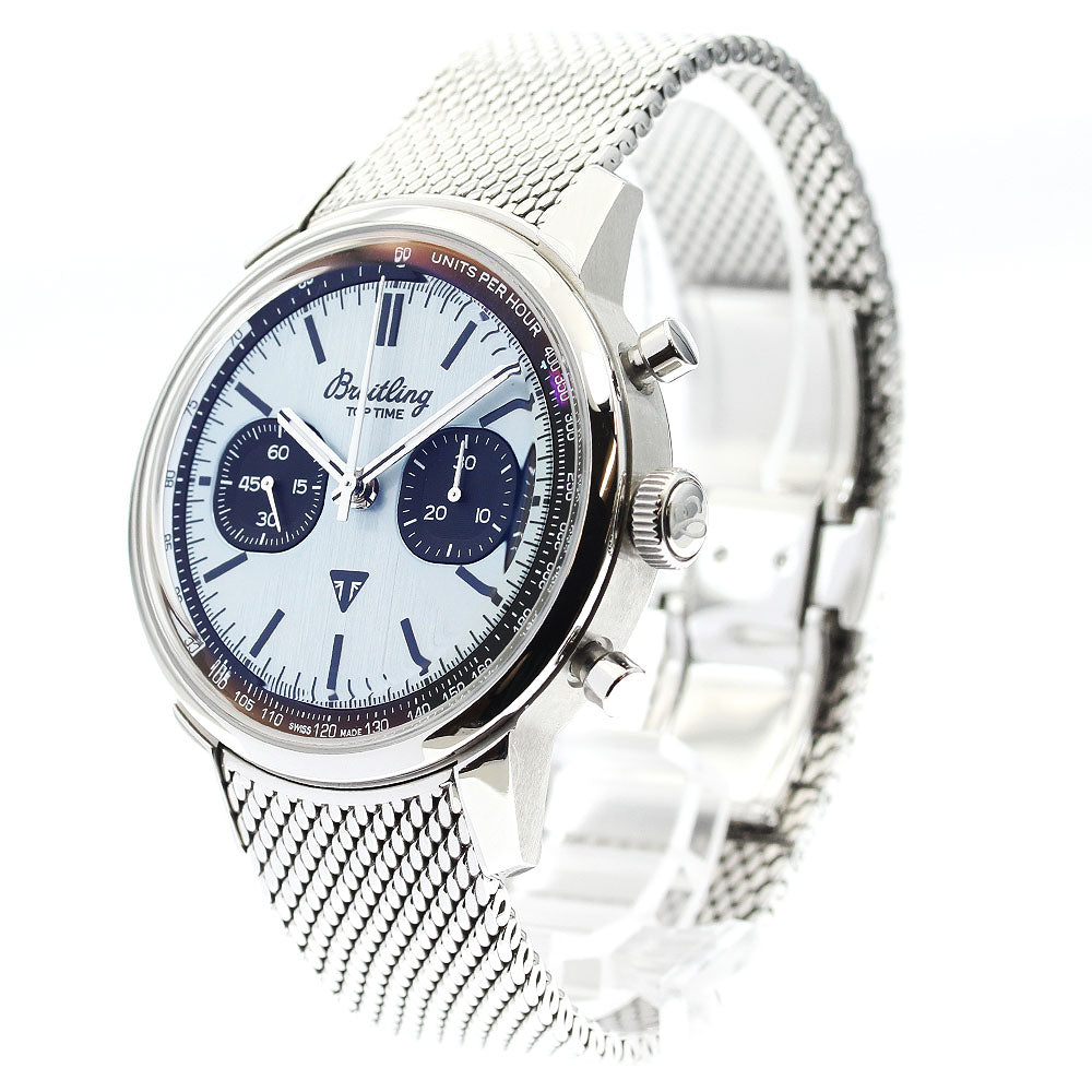 BREITLING Top time AB0176 Chronograph Ice blue Dial Automatic Men's Watch_889422