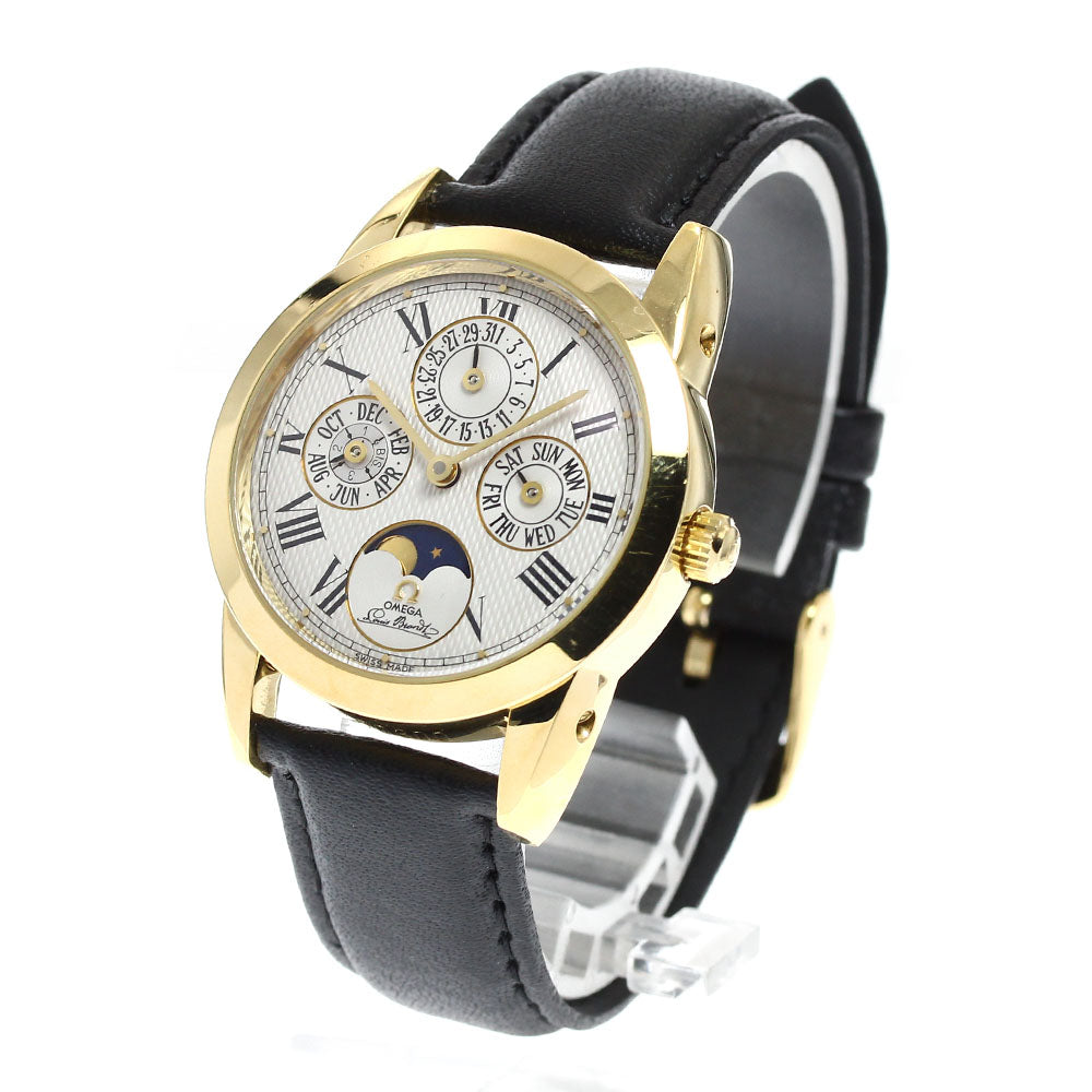 OMEGA Louis Brand﻿t 2 De Luxe K18YG Perpetual Calendar AT Men's Watch_889430