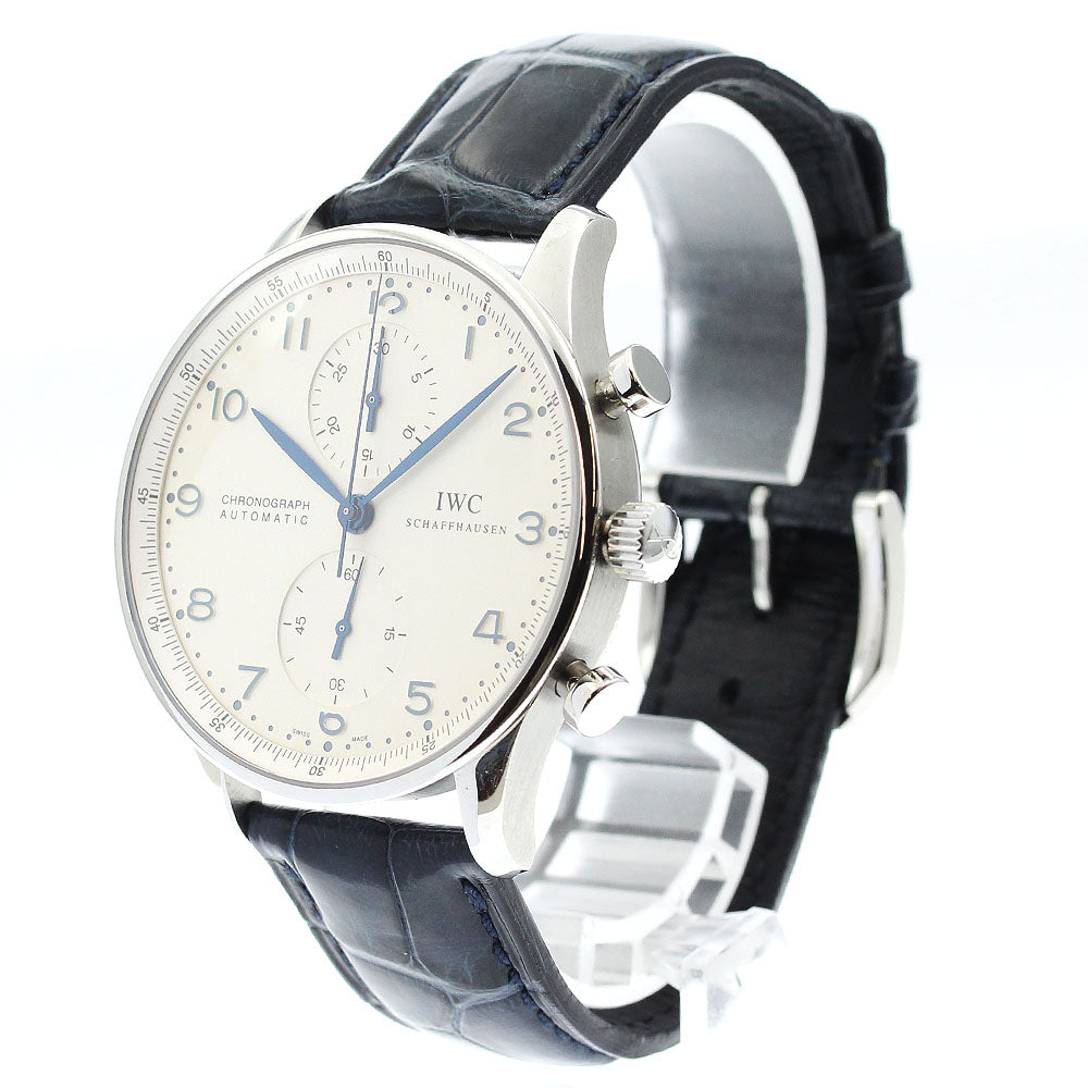 IWC SCHAFFHAUSEN Portugese IW371446 Chronograph Silver Dial Automatic Men's Watch_889441