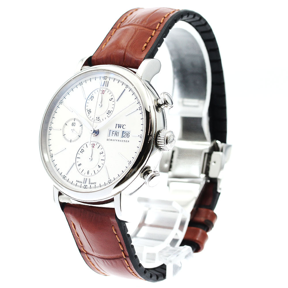 IWC SCHAFFHAUSEN Portofino IW391007 Chronograph Silver Dial Automatic Men's Watch_889452