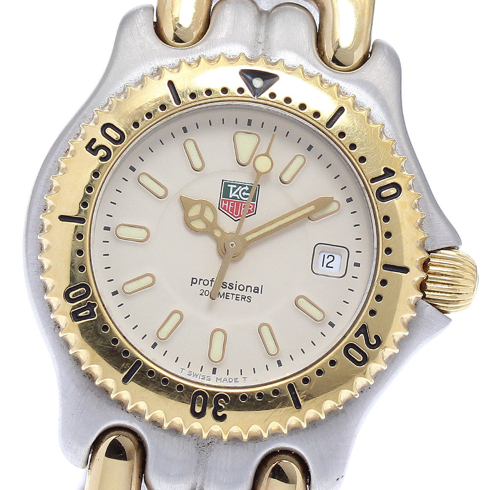 TAG HEUER S/el WG1321-2 Date beige Dial Quartz Ladies Watch_889494