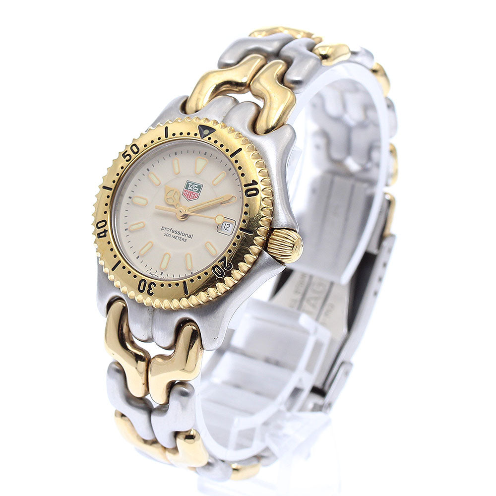 TAG HEUER S/el WG1321-2 Date beige Dial Quartz Ladies Watch_889494