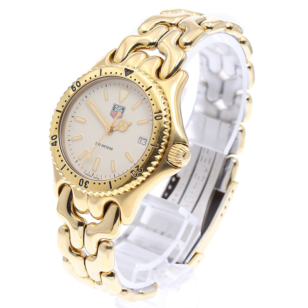 TAG HEUER S/el S94.713M Date beige Dial Quartz Boy's Watch_889505