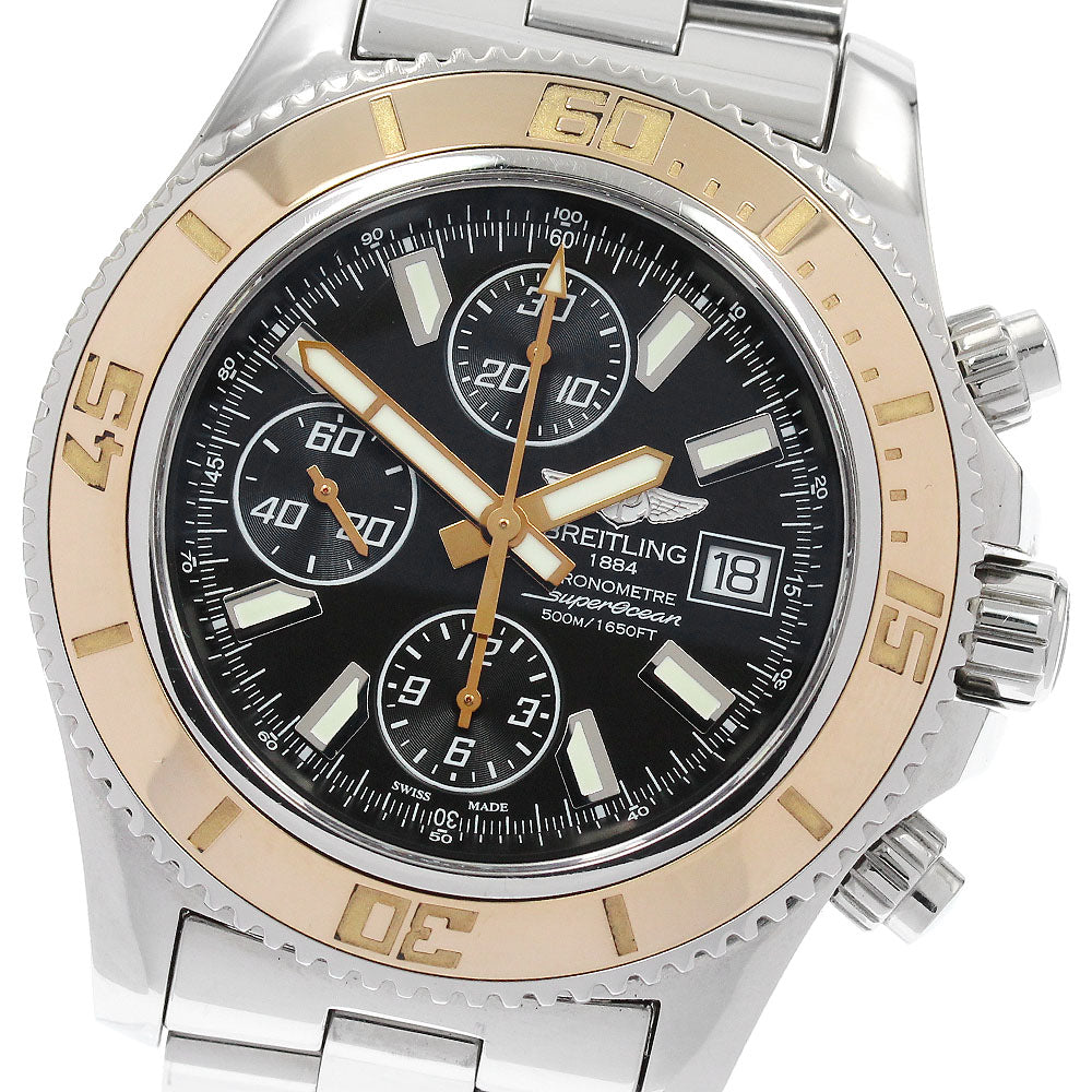 BREITLING Super Ocean C13341 Chronograph black Dial Automatic Men's Watch_889509
