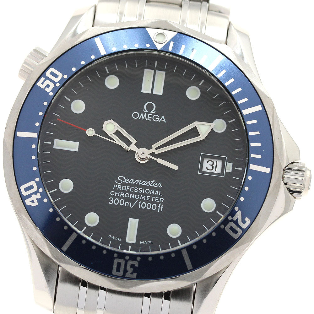OMEGA Seamaster300 2531.80 Date Navy Dial Automatic Men's Watch_889529