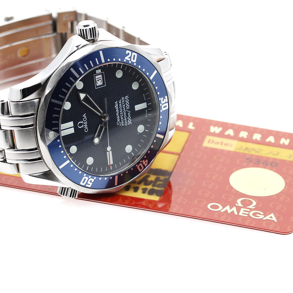 OMEGA Seamaster300 2531.80 Date Navy Dial Automatic Men's Watch_889529