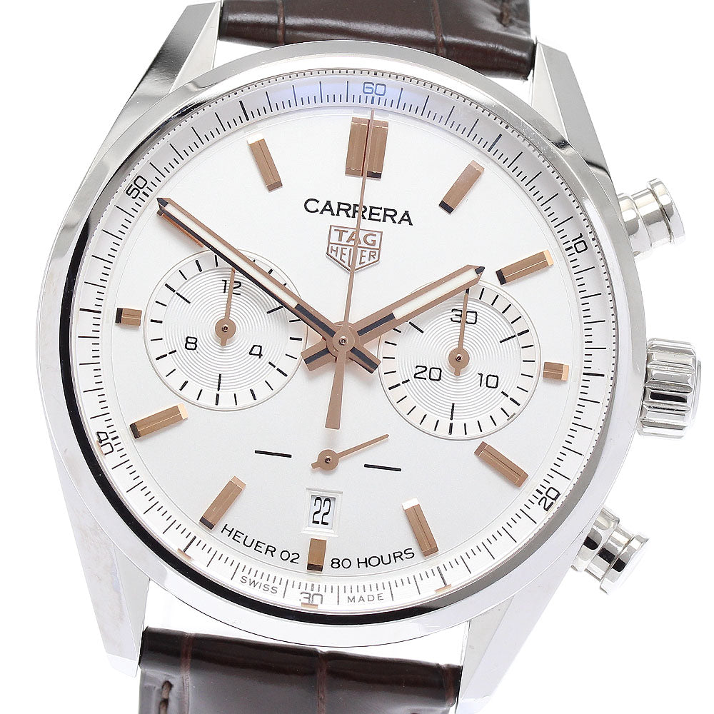 TAG HEUER Carrera CBN2013 Caliber Heuer 02 Silver Dial Automatic Men's Watch_889550