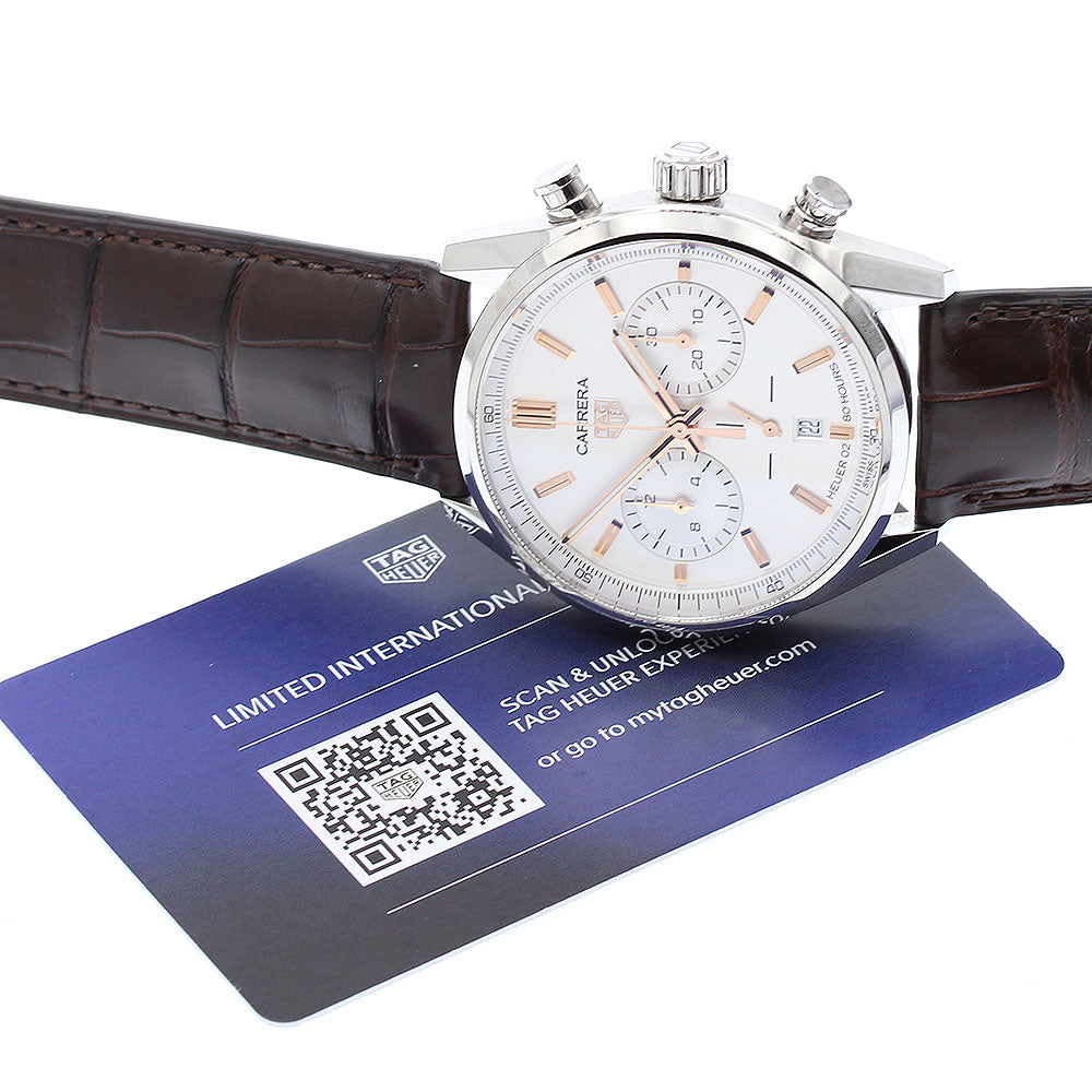 TAG HEUER Carrera CBN2013 Caliber Heuer 02 Silver Dial Automatic Men's Watch_889550