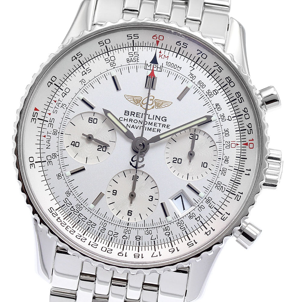 BREITLING Navitimer A23322 Chronograph Silver Dial Automatic Men's Watch_889552