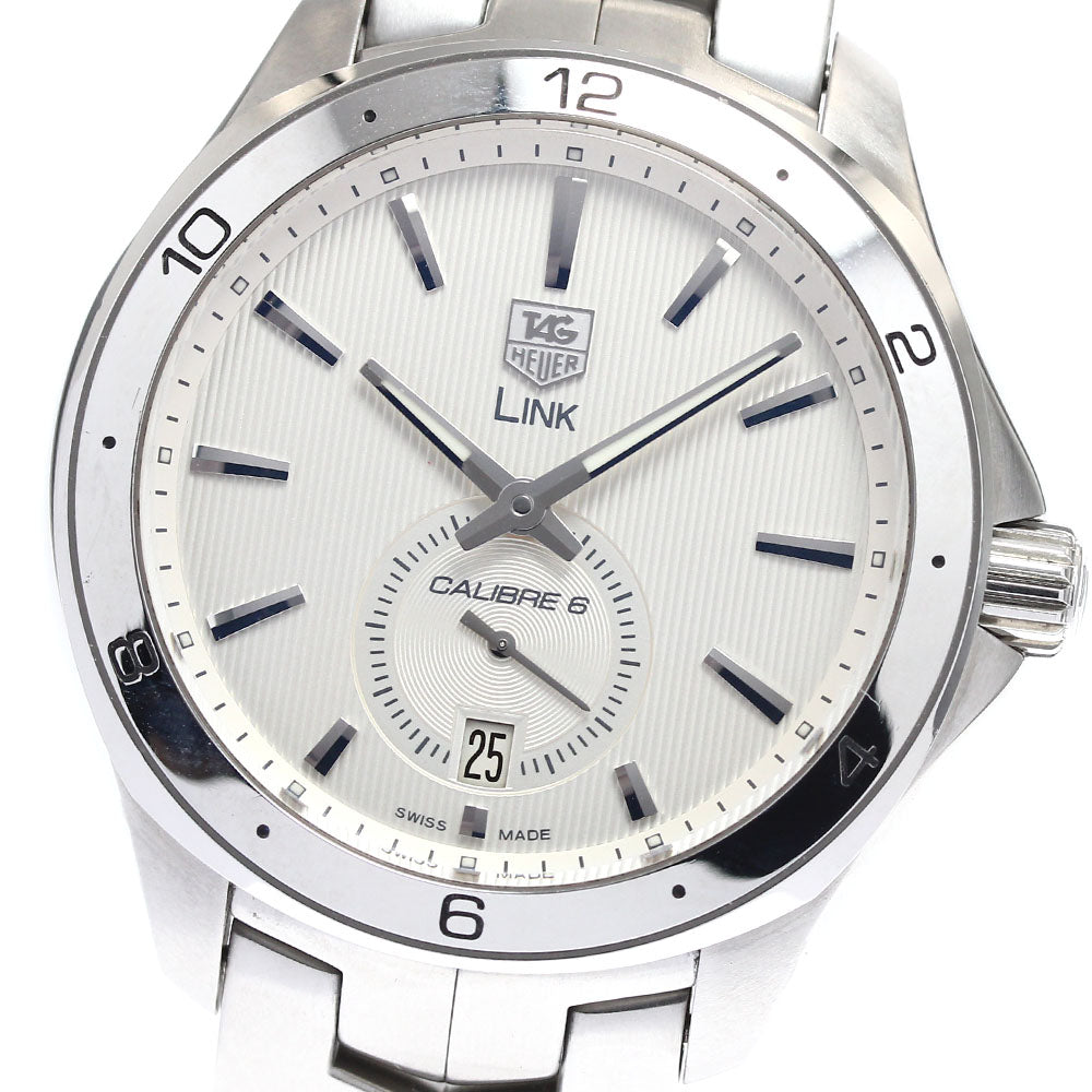 TAG HEUER Link WAT2111 Caliber 6 Small Seconds Silver Dial Automatic Men's Watch_889568