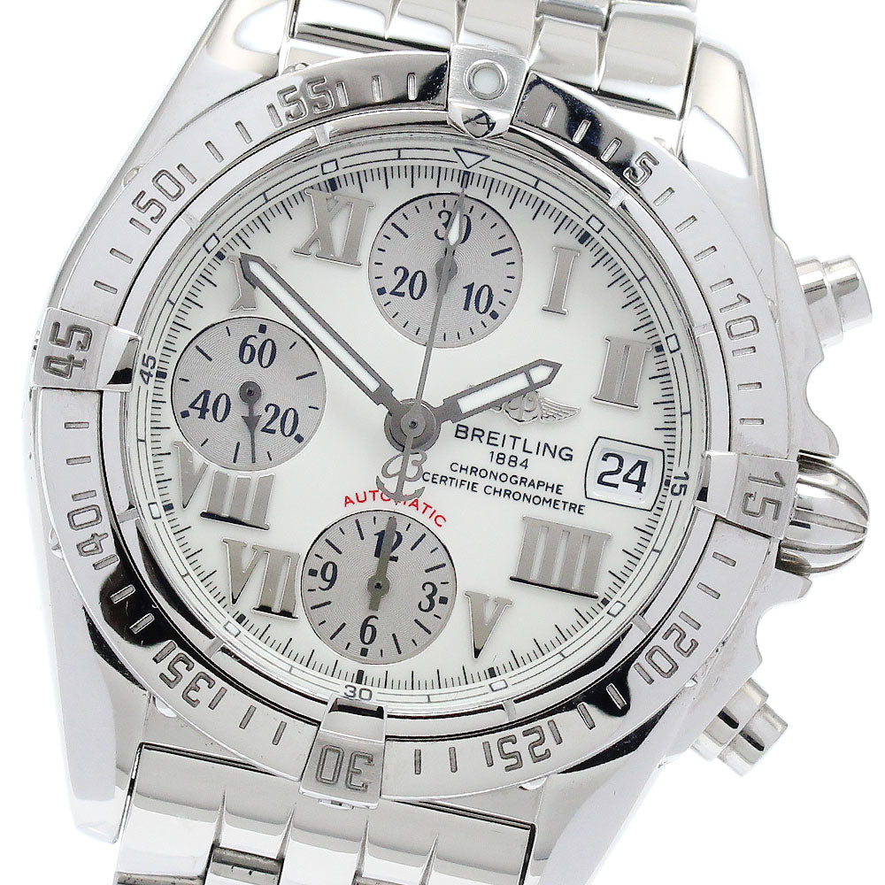 BREITLING Chrono cockpit A13358 Date white Dial Automatic Men's Watch_889576