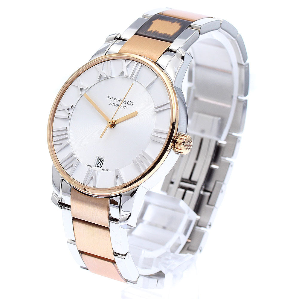 TIFFANY&Co. Atlas Dome Z1800.68.13A21A00A Date PG2 tone Silver Dial Automatic Men's Watch_889595