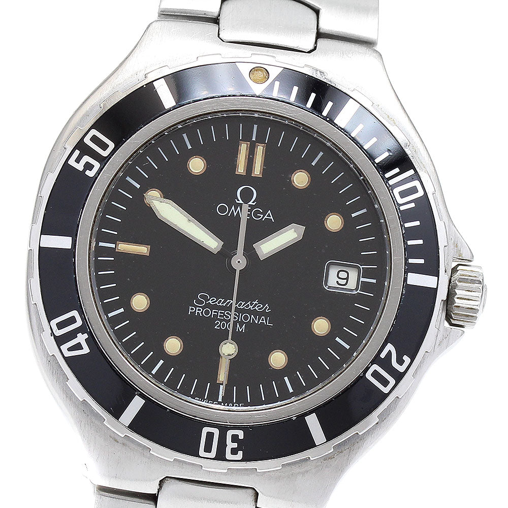 OMEGA Seamaster200 Date black Dial Quartz Men's Watch_889605