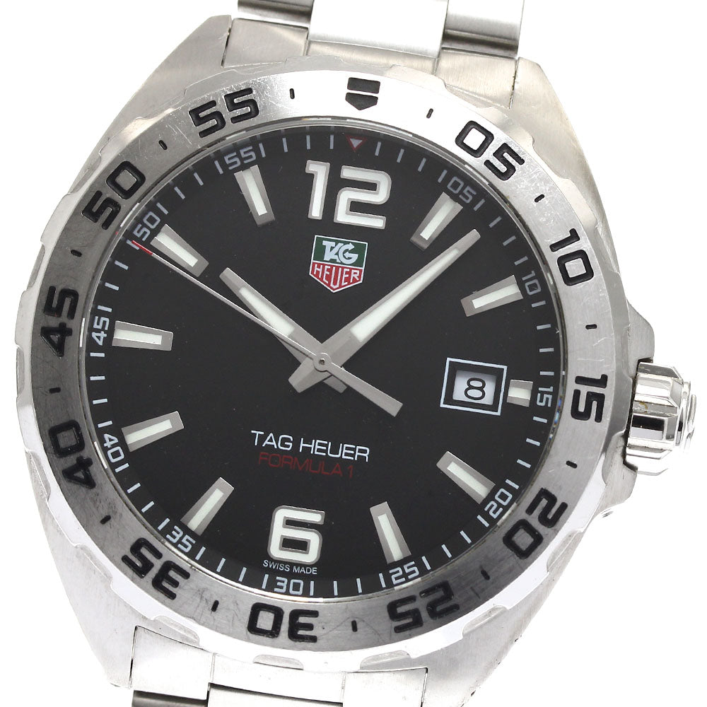 TAG HEUER Formula 1 WAZ1112 Date Black Dial Quartz Men's Watch_889609
