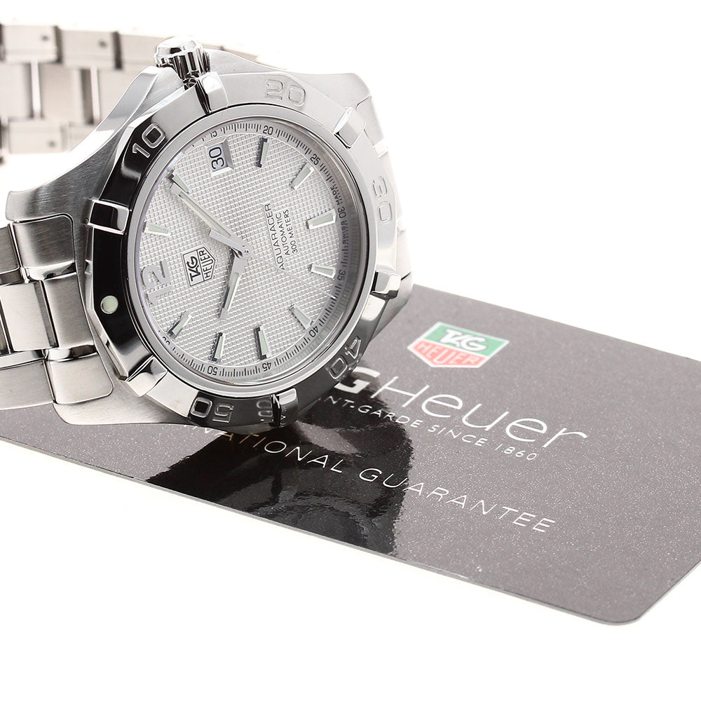 TAG HEUER Aqua racer WAF2111 Date Silver Dial Automatic Men's Watch_889617