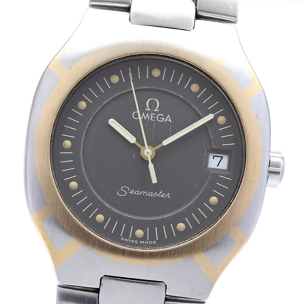 OMEGA Seamaster Polaris Date gray Dial Quartz Men's Watch_889620