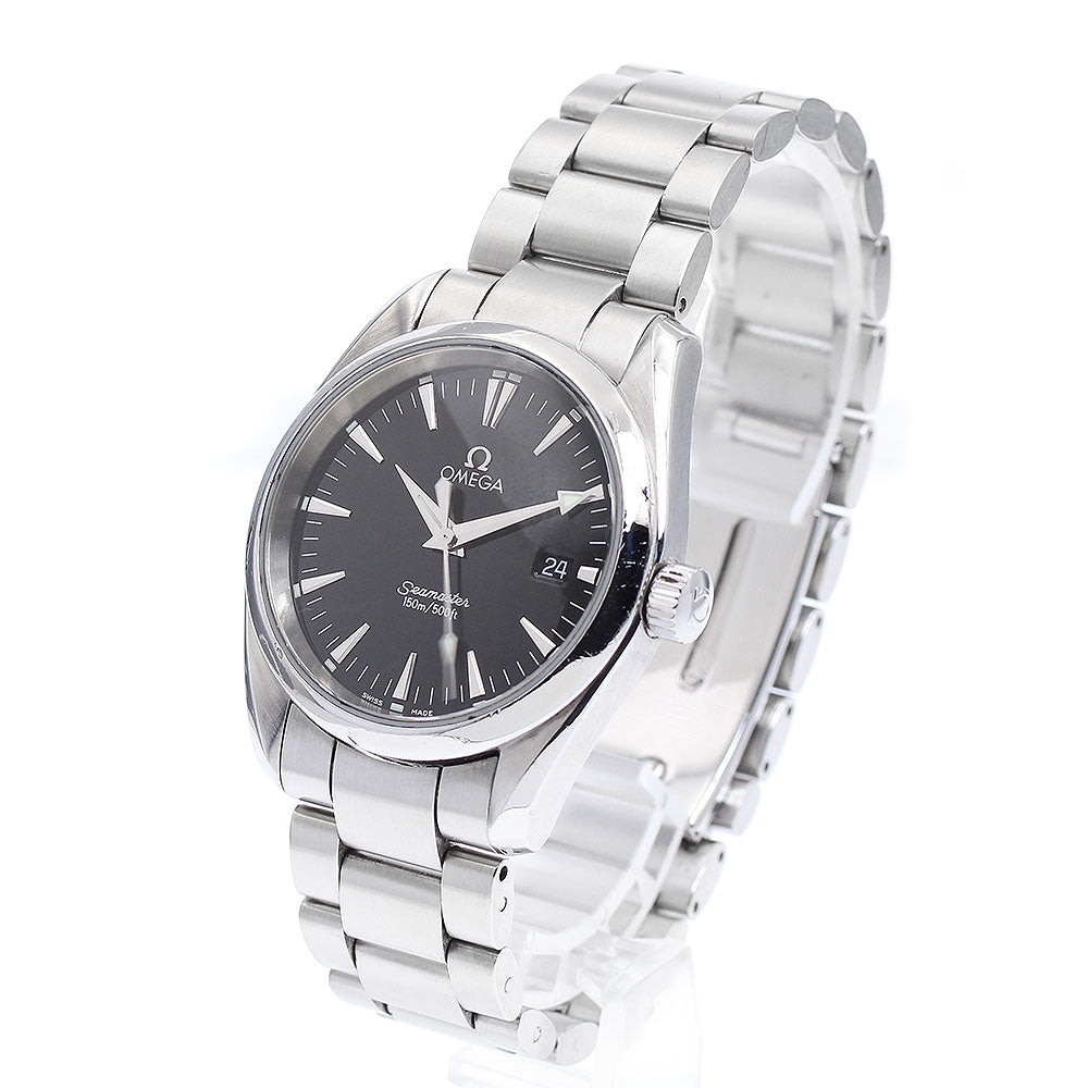 OMEGA Seamaster Aqua Terra 2518.50 Date Black Dial Quartz Boy's Watch_889621