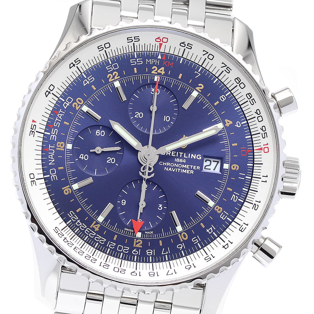 BREITLING Navitimer World A24322 Chronograph GMT Automatic Men's Watch_889634