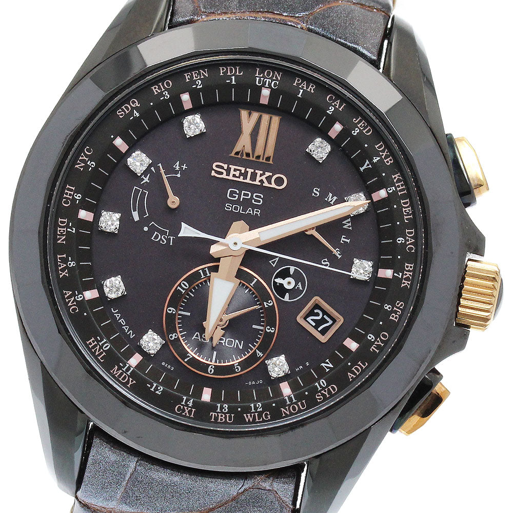 SEIKO Astron SBXB083/8X53-0AP0-2 Limited to 1500 Dark brown Dial Solar Powered Radio Men's Watch_889652