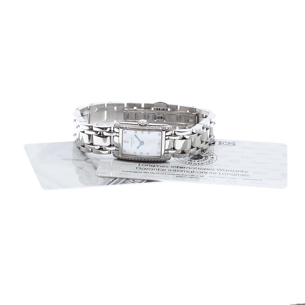 LONGINES Dolce Vita L5.258.0 Side diamond White shell Dial Automatic Ladies Watch_889660