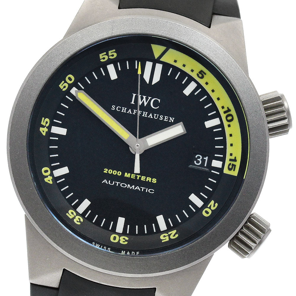 IWC SCHAFFHAUSEN Aquatimer Automatic 2000 IW353804 Date black Dial Automatic Men's Watch_889665