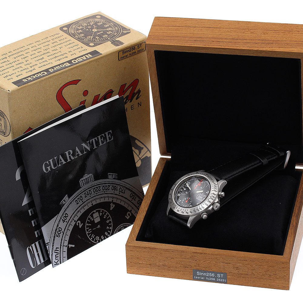 Sinn 256.ST Chronograph day date black Dial Automatic Boy's Watch_889672
