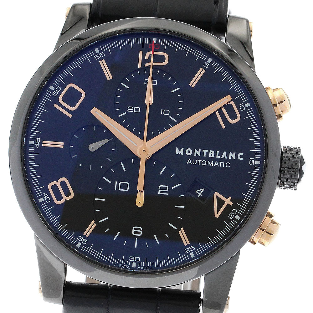 MONTBLANC Time walker 7187 Chronograph black Dial Automatic Men's Watch_889686