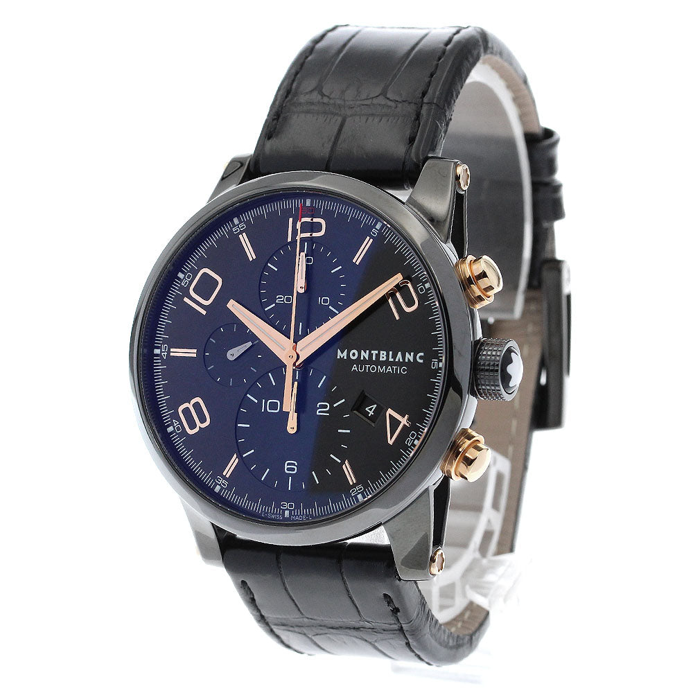 MONTBLANC Time walker 7187 Chronograph black Dial Automatic Men's Watch_889686