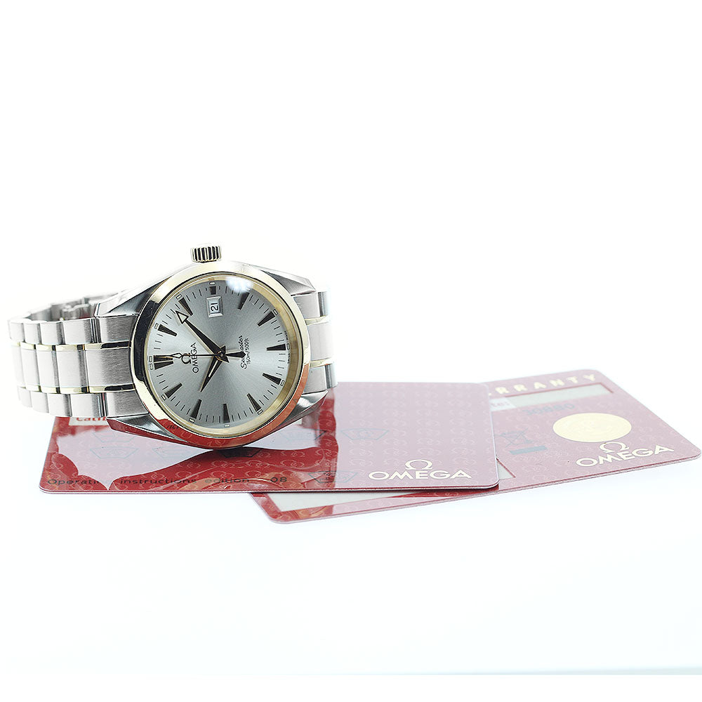 OMEGA Seamaster Aqua Terra 2318.30 Date Silver Dial Quartz Boy's Watch_889694