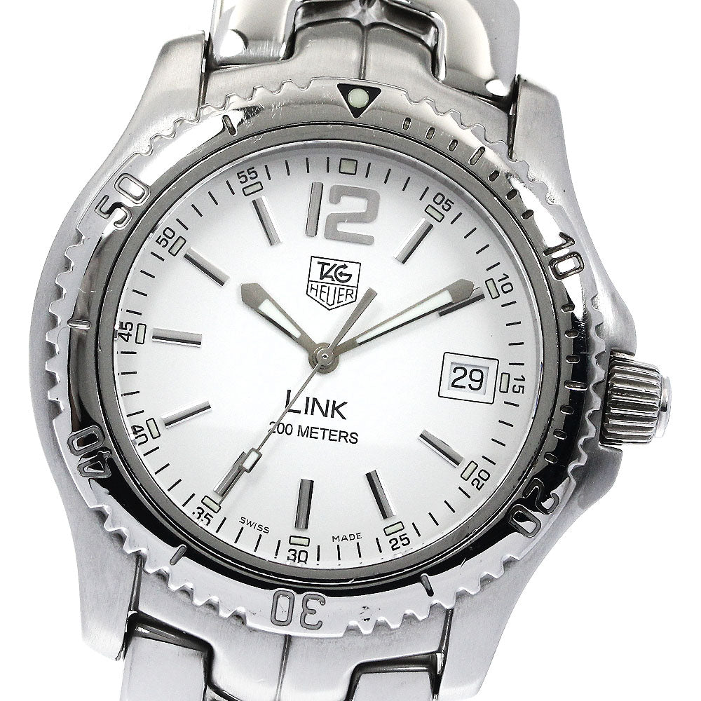 TAG HEUER Link WT1114-0 Date white Dial Quartz Men's Watch_889701