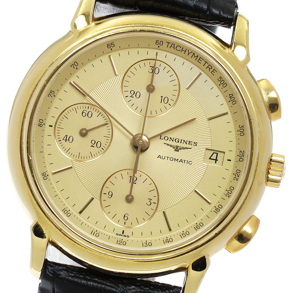 LONGINES Les Grand Classics L4.686.2 Chronograph Date gold Dial Automatic Men's Watch_889704