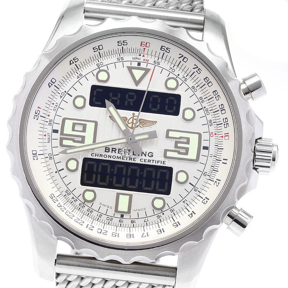 BREITLING Chrono space A78365 Silver Dial Quartz Men's Watch_889711
