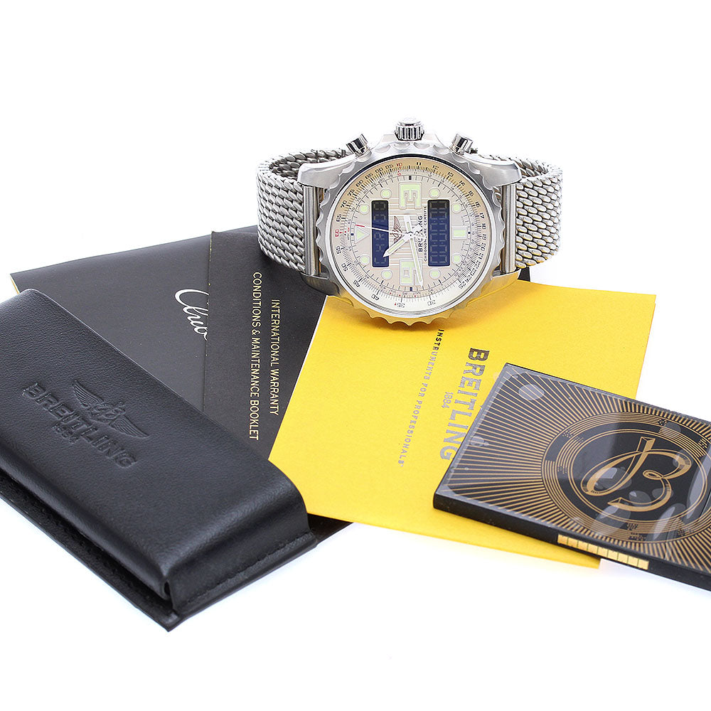 BREITLING Chrono space A78365 Silver Dial Quartz Men's Watch_889711