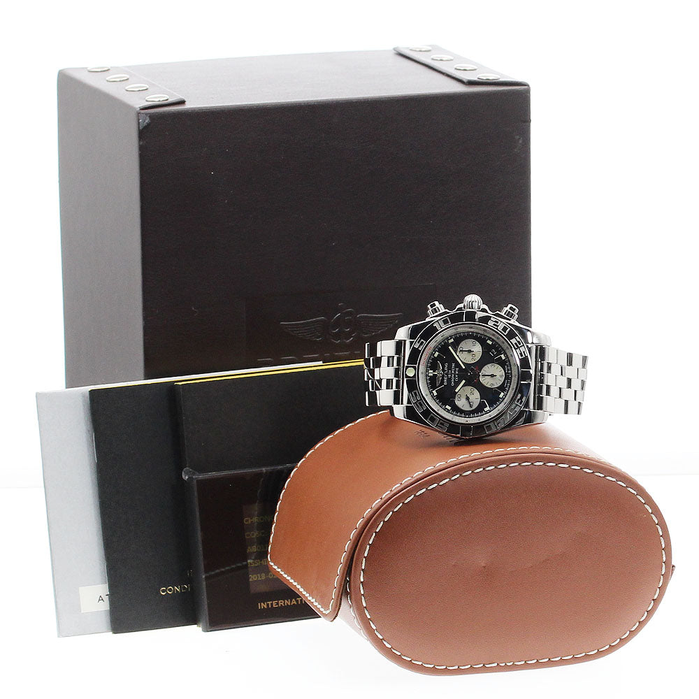 BREITLING Chronomat 44 AB0110 Date black Dial Automatic Men's Watch_889712