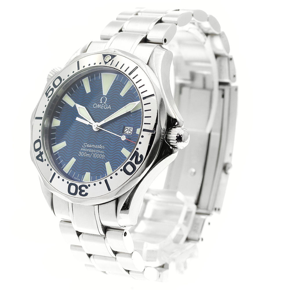 OMEGA Seamaster300 2265.80 Date Blue Dial Quartz Men's Watch_889720