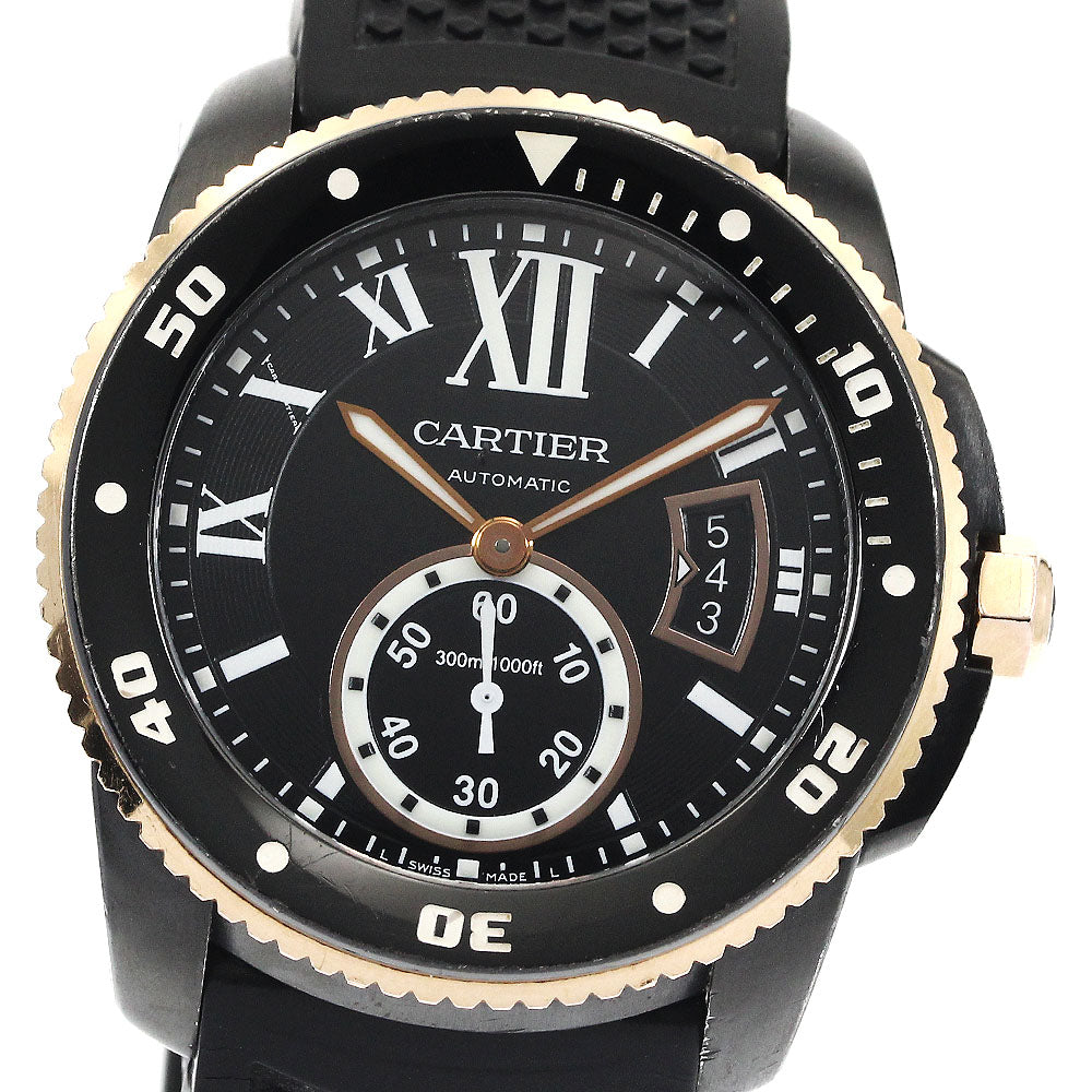 CARTIER Calibur-de-Cartier diver W2CA0004 black Dial Automatic Men's_889724