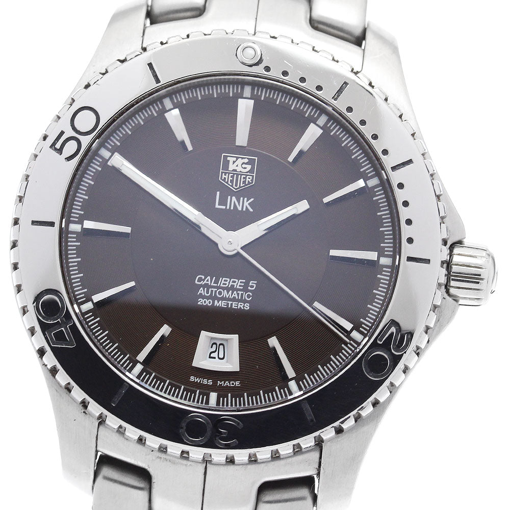 TAG HEUER Link WJ201D Caliber 5 Brown Dial Automatic Men's Watch_889725