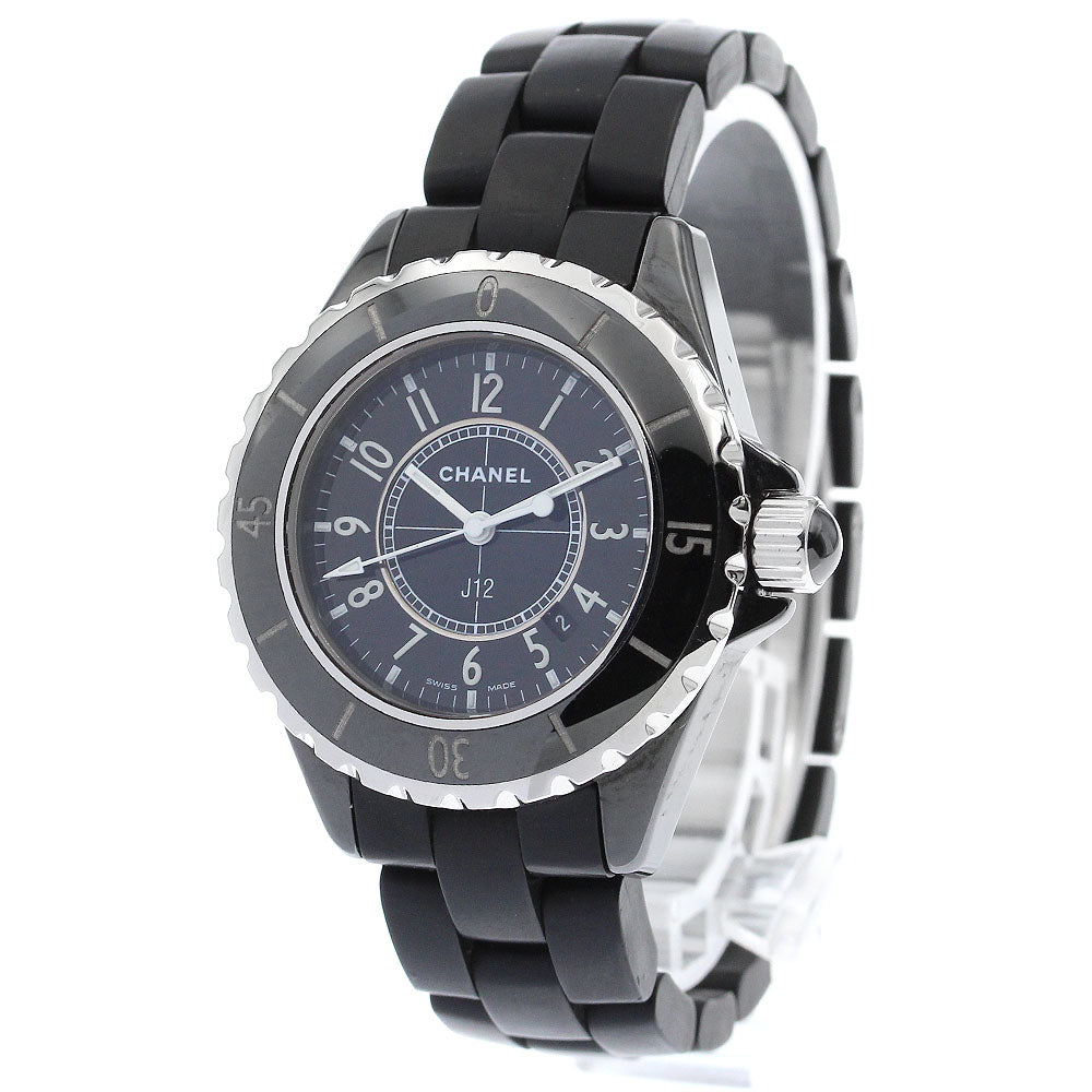 CHANEL J12 H0681 Black ceramic date black Dial Quartz Ladies Watch_889726