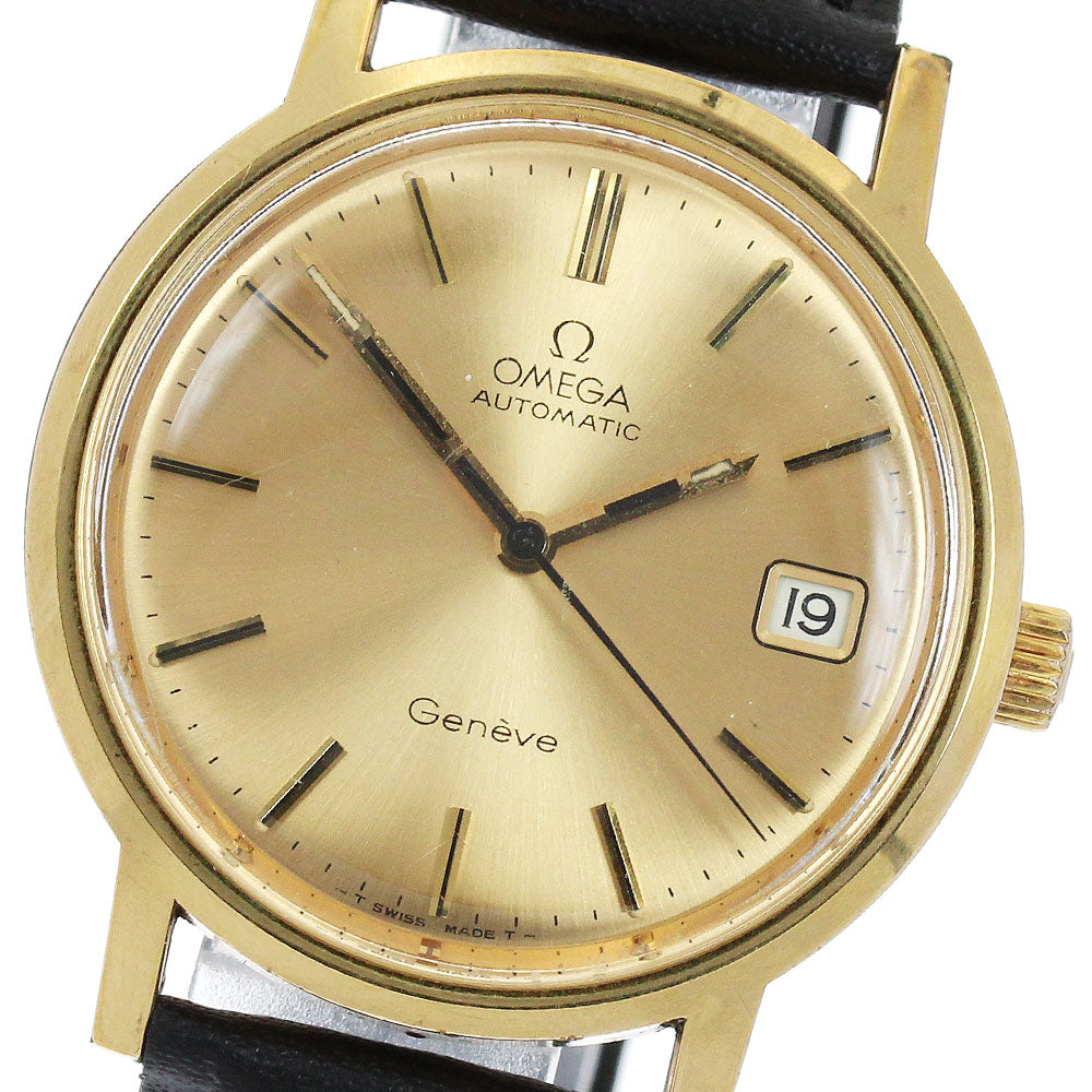 OMEGA Geneve 166.0163 Cal.1012 Date gold Dial Automatic Men's Watch_889735